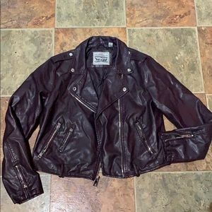 Purple Levi’s faux leather jacket